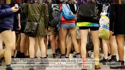 Hari Tanpa Celana di Stasiun Bawah Tanah Dunia