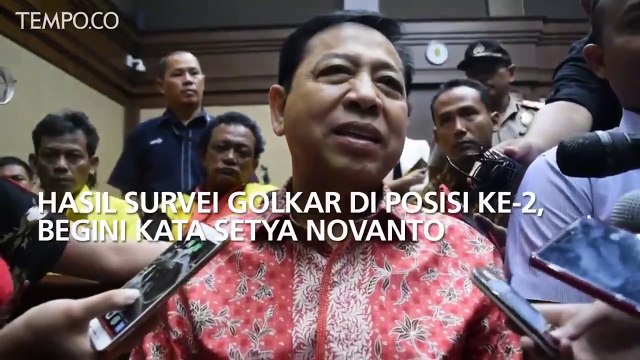 Hasil Survei Golkar di Posisi Ke-2, Begini Kata Setya Novanto