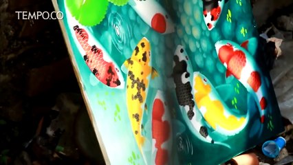 Terhimpit Bahan Baku, Lukisan Kampung Jelekong Tetap Bertahan