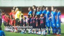 Laga Persahabatan, Islandia Tekuk Indonesia Skor 6-0