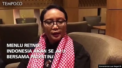 Menlu Retno: Indonesia Akan Selalu Bersama Palestina