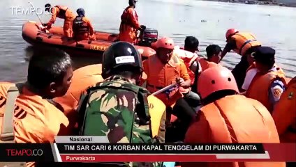 Tim SAR Cari 6 Korban Kapal Tenggelam di Purwakarta