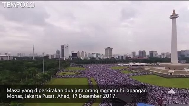Suasana Aksi Sejuta Warga Bela Palestina di Monas