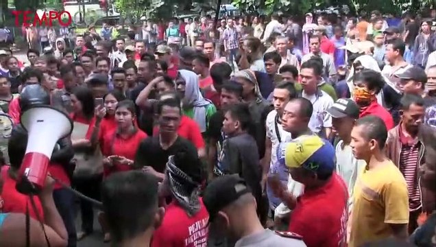 Tolak Kontrak Baru, Pedagang Pasar Tanah Tinggi Gelar Aksi Mogok