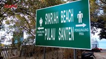 Pesona Pantai Syariah Pulau Santen di Ujung Pulau Jawa