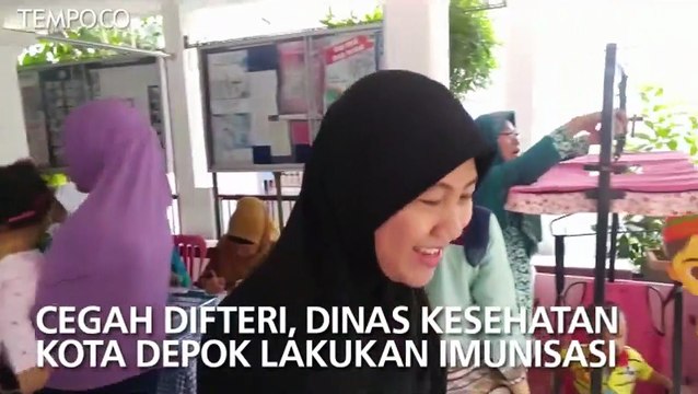 Cegah Difteri, Dinas Kesehatan Kota Depok Lakukan Imunisasi