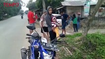 Pecah Ban, Minibus Oleng Hantam Pemotor Hingga Tewas