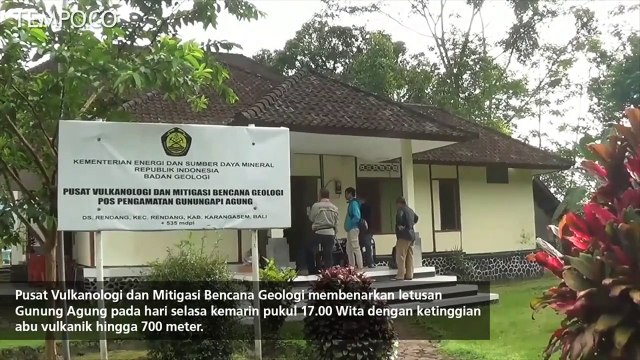 Kondisi Pasca Letusan Freatik Gunung Agung Bali