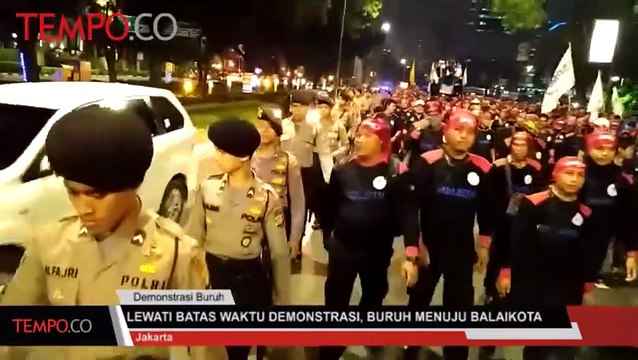 Lewati Batas Waktu Demonstrasi, Buruh Long March ke Balai Kota