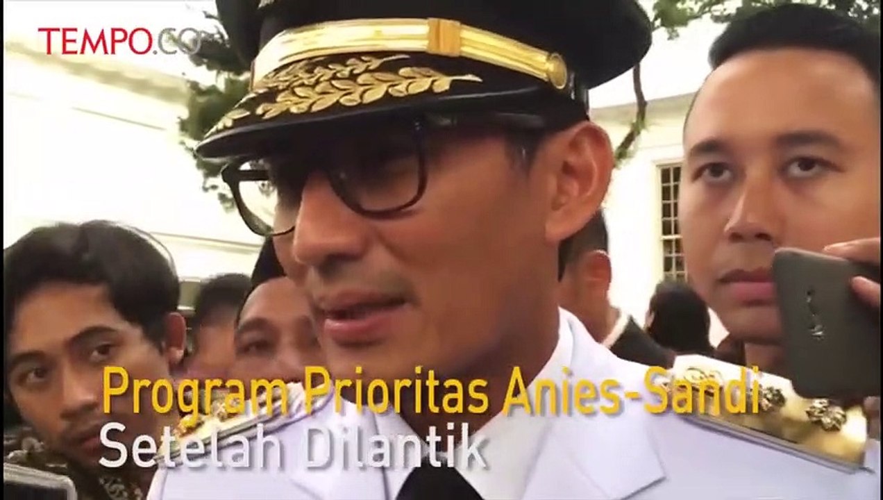 Program Prioritas Anies Sandi Setelah Dilantik