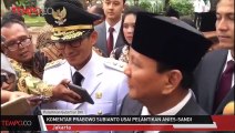 Komentar Prabowo Subianto Usai Pelantikan Anies-Sandi