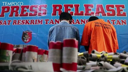 100 Kg Bahan Peledak dan Ribuan Petasan Diamankan polisi