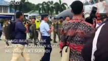 Panglima TNI Ajak Kapolri, KSAD dan KSAL Menjajal Pesawat Sukhoi