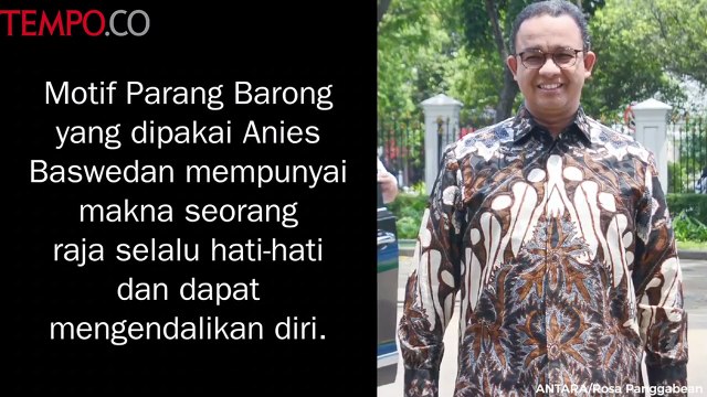 Makna Batik Jokowi versus Batik Anies Baswedan
