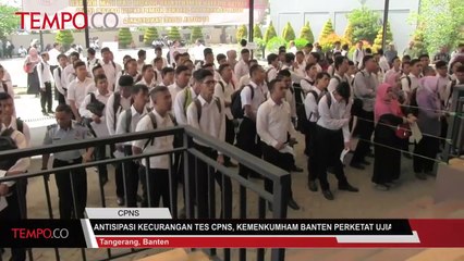 Download Video: Antisipasi Kecurangan Tes CPNS, Kemenkumham Bantet Perketat Ujian CAT