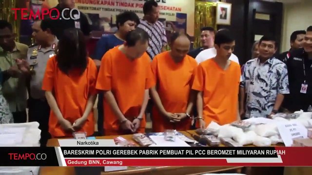 Bareskrim Polri Gerebek Pabrik Pembuatan Pil PCC Beromzet Miliaran Rupiah