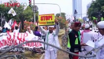Demo di Depan Kedubes Myanmar, Massa Tuntut Usir Dubes Myanmar