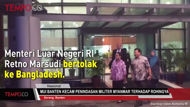 Temui PM Bangladesh, Menlu RI Bahas Pengungsi Rohingya