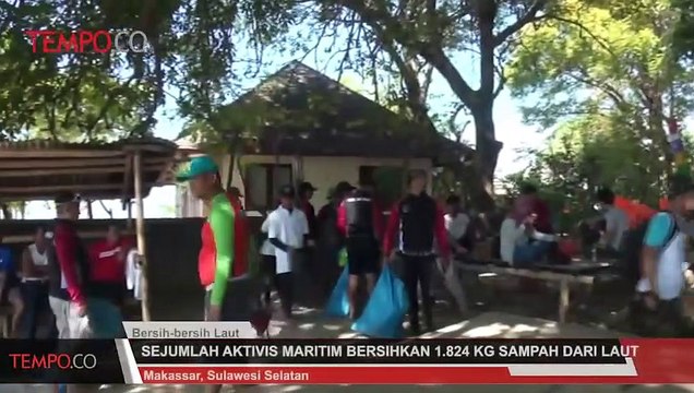 Sejumlah Aktivis Maritim Bersihkan 1.824 Kg Sampah dari Laut