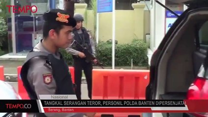 Tangkal Serangan Teror, Personil Polda Banten Dipersenjatai