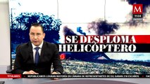Desplome de helicóptero de la SSP de Aguascalientes fue un accidente: gobernadora
