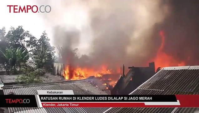 Ratusan Rumah di Klender Ludes Dilalap Si Jago Merah