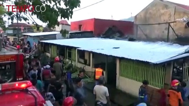 Tabung Gas Meledak, Satu Rumah Ludes Dilalap Api