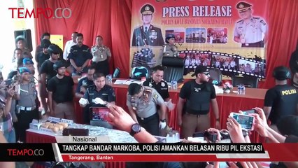 Tangkap Bandar Narkoba, Polisi Amankan Belasan Ribu Pil Ekstasi