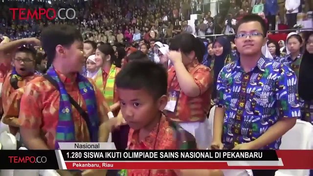 1.280 Siswa Ikuti Olimpiade Sains Nasional di Pekanbaru