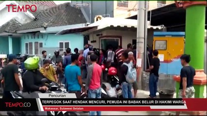 Terpergok Saat Hendak Mencuri, Pemuda Ini Babak Belur di Hakimi Warga