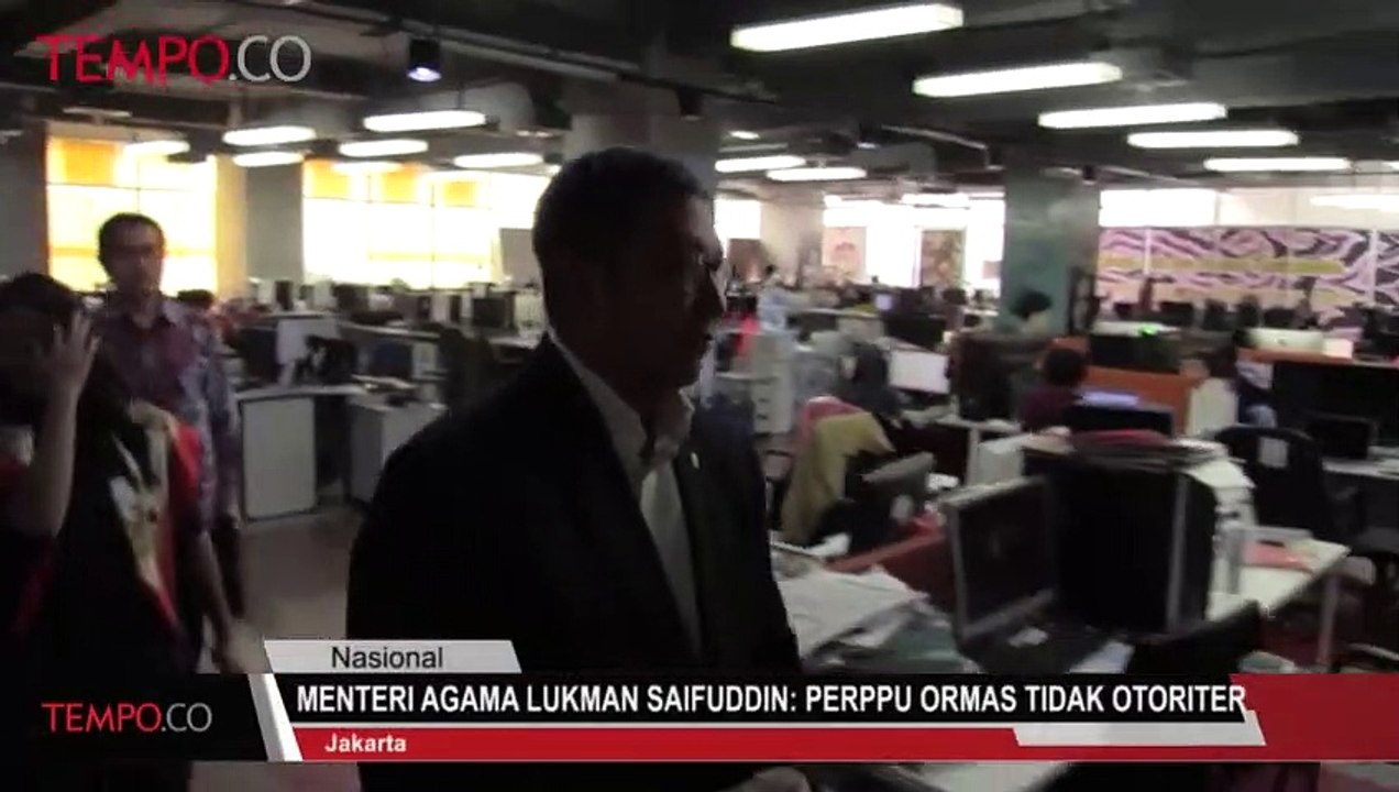 Menteri Agama Lukman Saifuddin: Perppu Ormas Tidak Otoriter