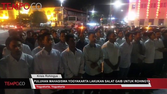 Puluhan Mahasiswa Yogyakarta lakukan Salat Gaib untuk Rohingya