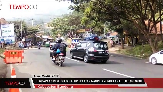 Kendaraan Pemudik di Jalur Selatan Nagreg Mengular Lebih dari 10 Km