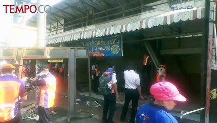 Puluhan Kios di Selatan Stasiun Tugu Yogyakarta di Tertibkan untuk Pedestrian