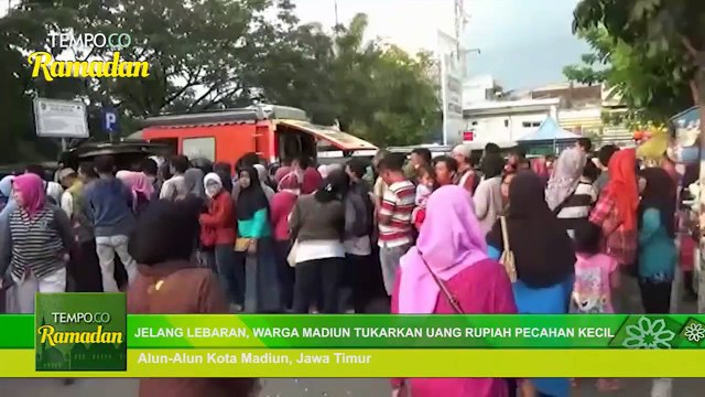 Jelang Lebaran, Warga Madiun Tukarkan Uang Rupiah Pecahan Kecil