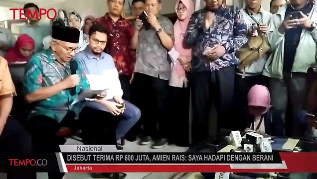 Disebut Terima Rp 600 Juta, Amien Rais: Saya Hadapi dengan Berani