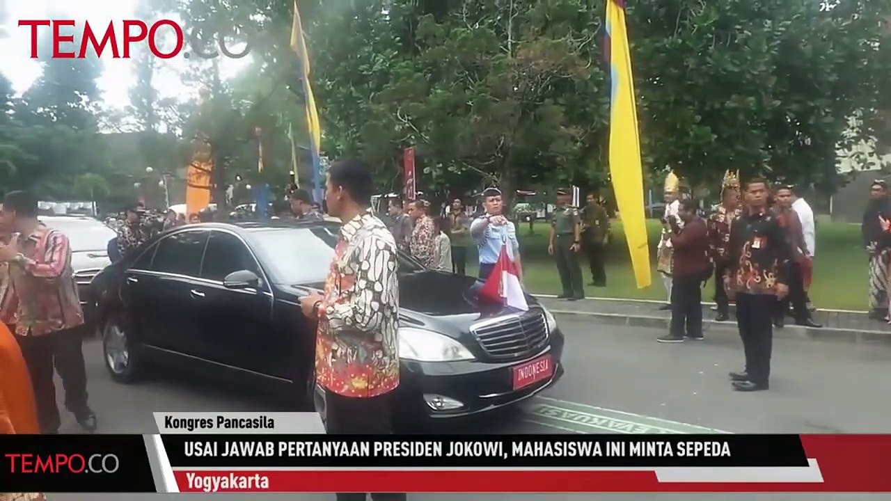 Usai Jawab Pertanyaan Presiden Jokowi, Mahasiswa Ini Minta Sepeda