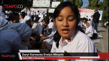 SMAN 3 Semarang Ubah MOS Jadi Menyenangkan dengan Membatik