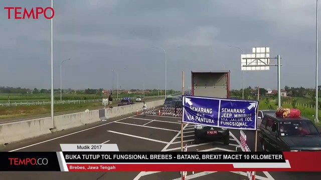 Buka Tutup Tol Fungsional Brebes ‚Äì Batang, Brexit Macet 10 Kilometer