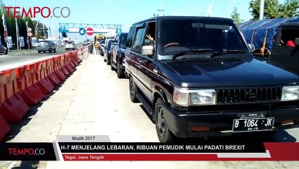 Descargar video: H-7 Jelang Lebaran, Ribuan Pemudik Mulai Padati Brexit