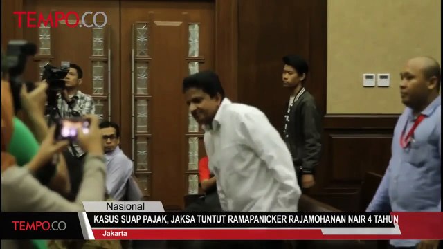 Kasus Suap Pajak, Jaksa Tuntut Ramapanicker Rajamohanan Nair 4 Tahun