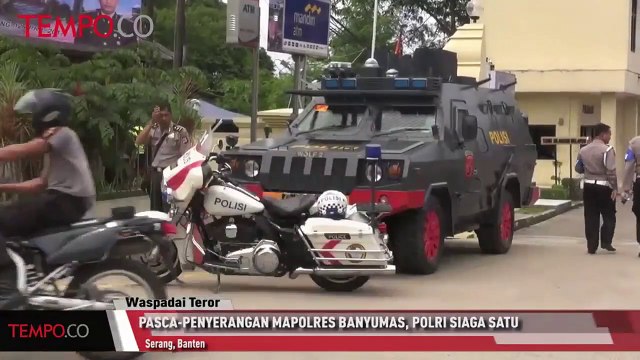 Pasca-Penyerangan Mapolres Banyumas, Polri Siaga Satu