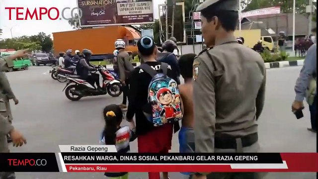 Resahkan Warga, Dinas Sosial Gelar Razia Gepeng di Pekanbaru