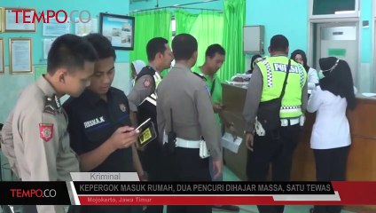 Kepergok Masuk Rumah, Dua Pencuri Dihajar Massa, Satu Tewas
