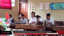 Hujan Deras Rendam Bangunan Sekolah Dasar di Kulon Progo