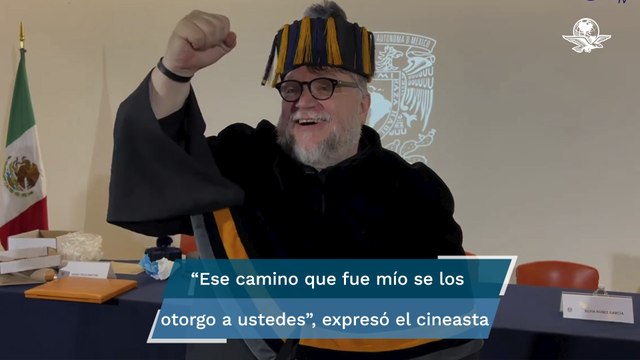 Guillermo del Toro canta su primer Goya al recibir Doctorado Honoris Causa de la UNAM