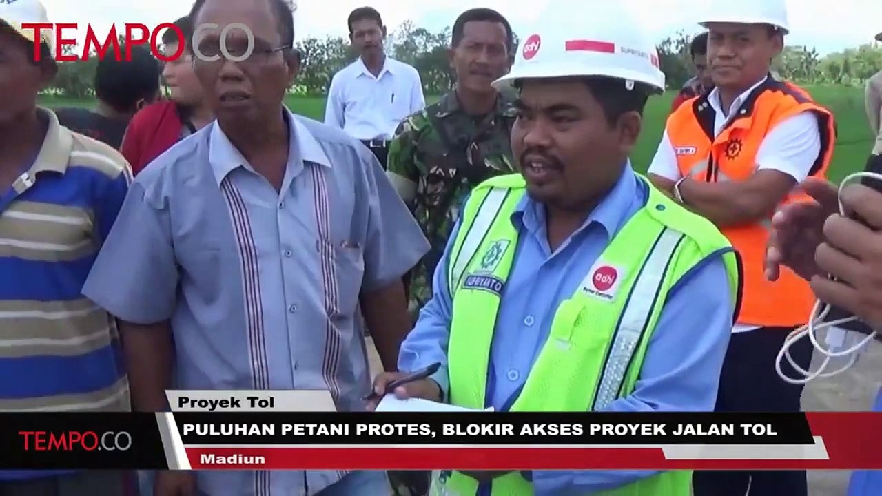 Puluhan Petani Protes, Blokir Akses Proyek Jalan Tol