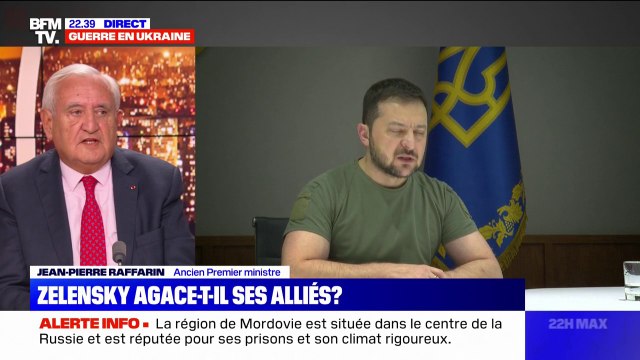 Jean-Pierre Raffarin: On aura très probablement un rapport de force avec les Ukrainiens pour pouvoir ouvrir des négociations pour la paix