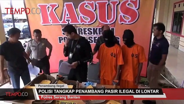 Polisi Tangkap Penambang Pasir Ilegal di Lontar