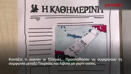 Küstah Yunan karikatür çizdiğine pişman oldu